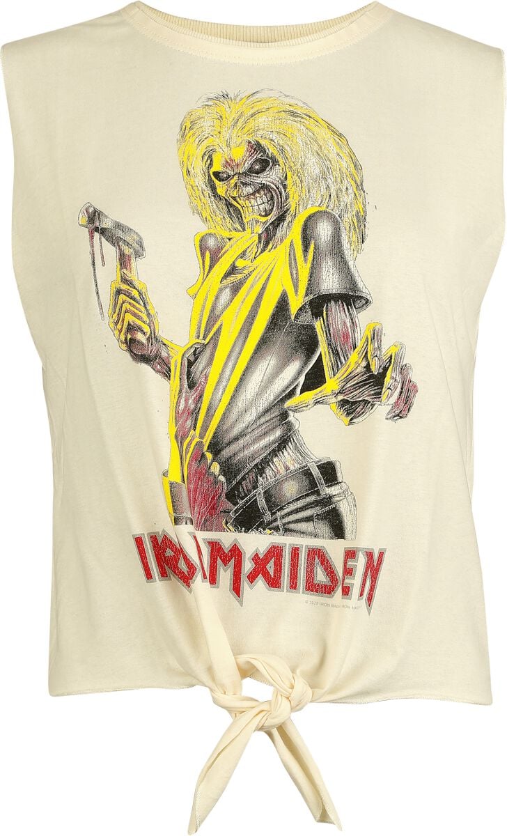 Iron Maiden Amplified Collection - Killers Top weiß in L von Iron Maiden