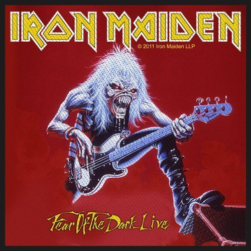 Iron Maiden Aufnäher, offizielles Produkt, Motiv: Fear Of The Dark Live von Iron Maiden