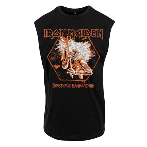 Iron Maiden BOH Hexagon Crop Männer Tank-Top schwarz XXL 100% Baumwolle Band-Merch, Bands von Iron Maiden