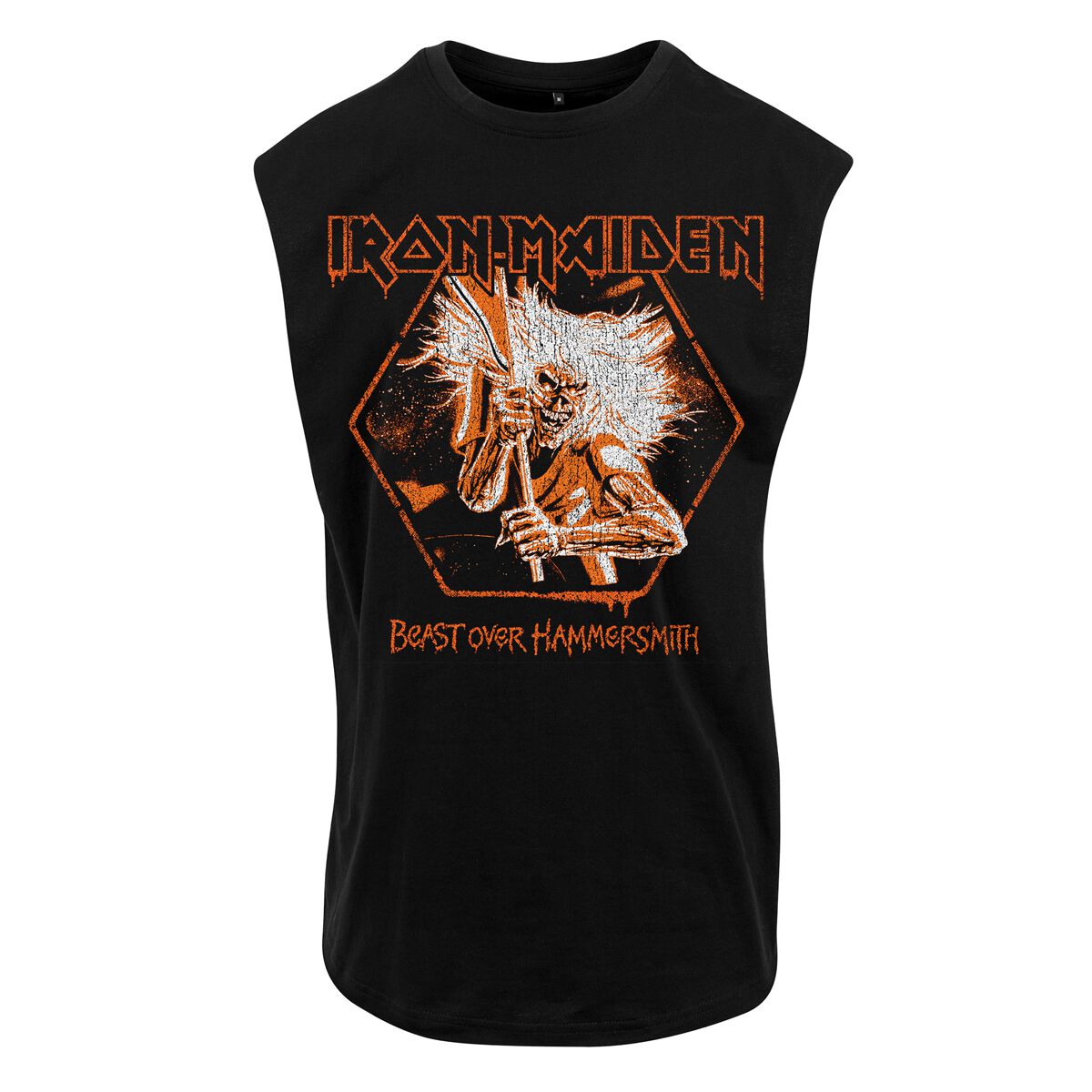 Iron Maiden BOH Hexagon Crop Tank-Top schwarz in XXL von Iron Maiden