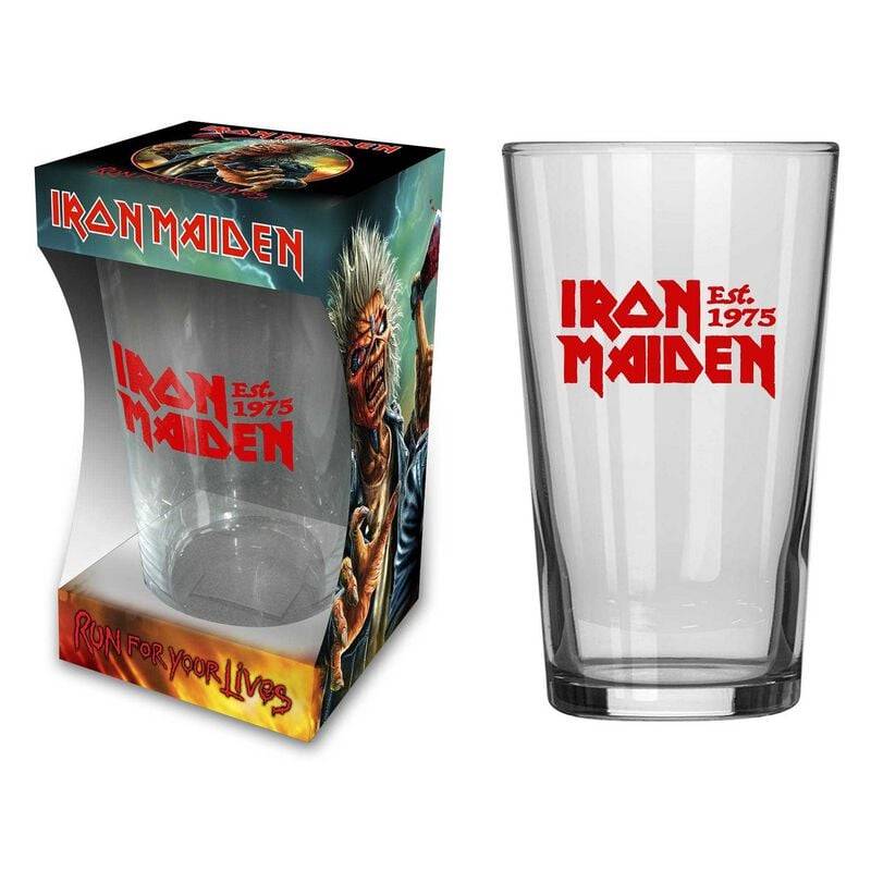 Iron Maiden Bierglas - Est. 1975 - klar  - Lizenziertes Merchandise! von Iron Maiden