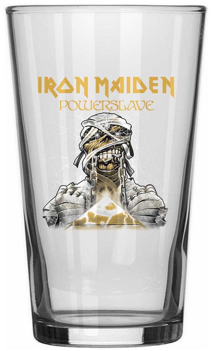 Iron Maiden Bierglas - Powerslave - klar  - Lizenziertes Merchandise! von Iron Maiden