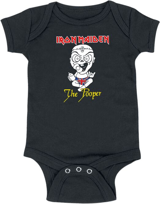 Iron Maiden Body für Babys - Kids - The Pooper - für Mädchen & Jungen - schwarz  - Lizenziertes Merchandise! von Iron Maiden