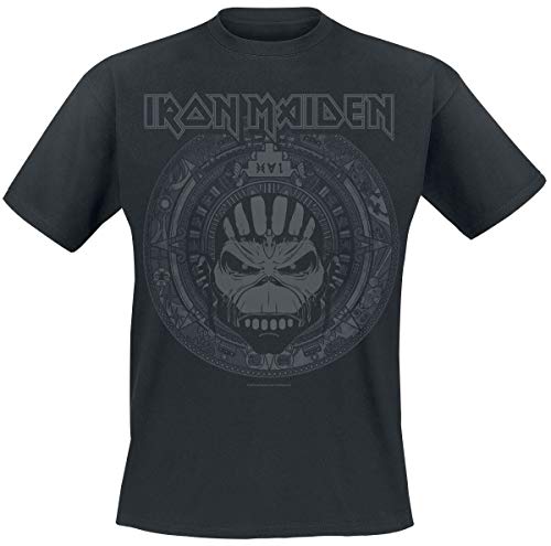 Iron Maiden Book of Souls Skull Männer T-Shirt schwarz L 100% Baumwolle Band-Merch, Bands, Totenköpfe von Iron Maiden