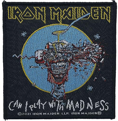 Iron Maiden Can I Play With Madness Unisex Patch multicolor 100% Polyester Band-Merch, Bands von Iron Maiden