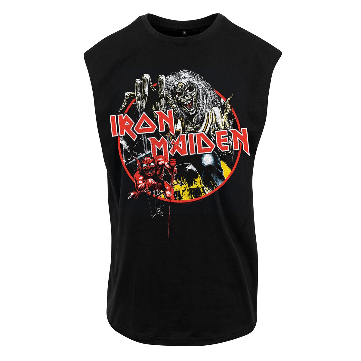 Iron Maiden Circular Vintage Print Tank-Top schwarz in M von Iron Maiden