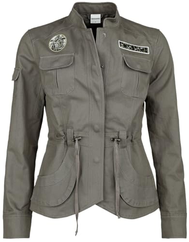 Iron Maiden Death Frauen Übergangsjacke oliv XL 100% Baumwolle Band-Merch, Bands von Iron Maiden