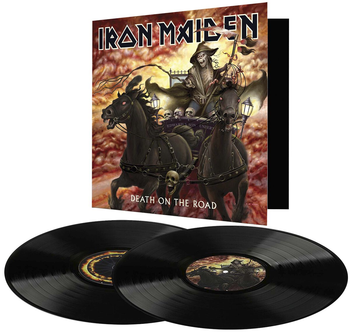 Iron Maiden Death on the road LP multicolor von Iron Maiden