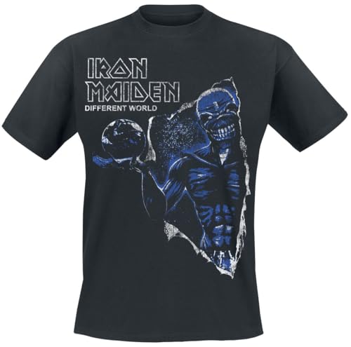 Iron Maiden Different World Reversed Männer T-Shirt schwarz L von Iron Maiden