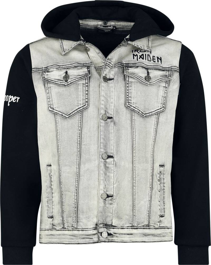Iron Maiden EMP Signature Collection Jeansjacke hellgrau schwarz in L von Iron Maiden