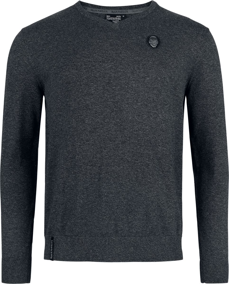 Iron Maiden EMP Signature Collection Strickpullover dunkelgrau meliert in 3XL von Iron Maiden