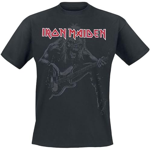 Iron Maiden Eddie Bass Männer T-Shirt schwarz XXL 100% Baumwolle Undefiniert Band-Merch, Bands von Iron Maiden