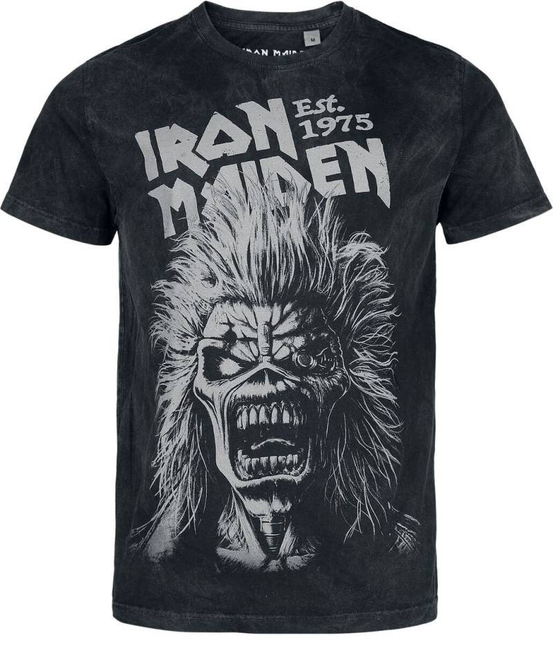 Iron Maiden Eddie Portrait T-Shirt anthrazit in 3XL von Iron Maiden
