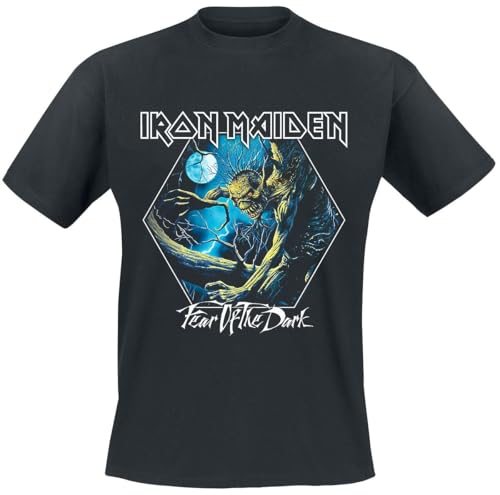 Iron Maiden FOTD Hexagon Männer T-Shirt schwarz M 100% Baumwolle Band-Merch, Bands, Nachhaltigkeit von Iron Maiden