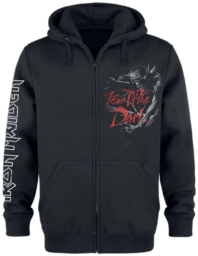 Iron Maiden Fear Of The Dark Kapuzenjacke schwarz in M von Iron Maiden