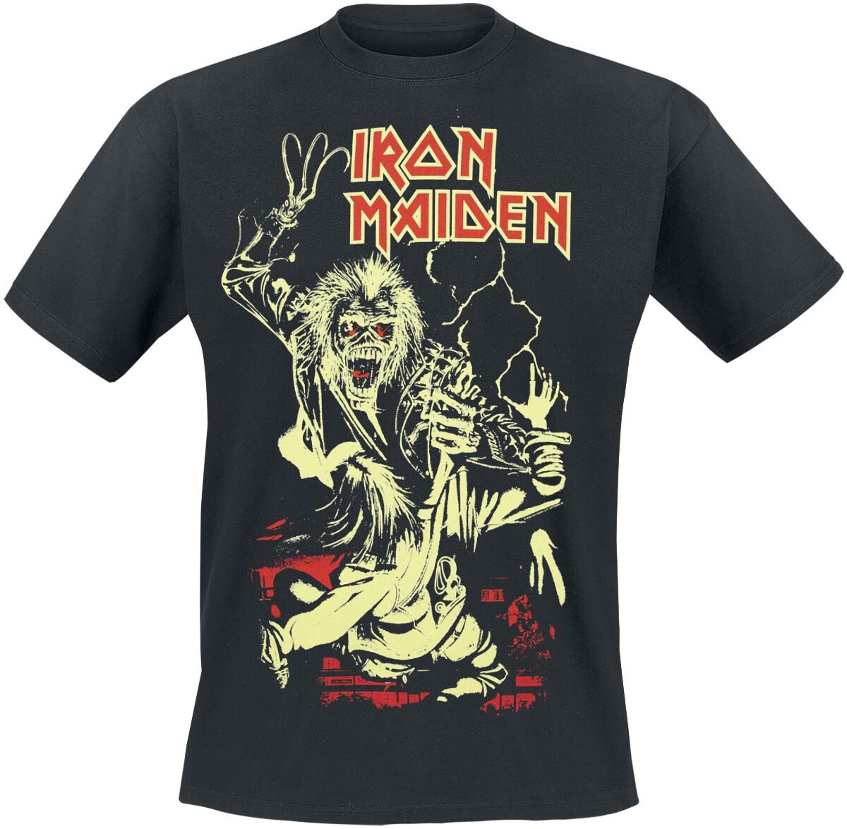 Iron Maiden Fire Ring - Glow In The Dark T-Shirt schwarz in L von Iron Maiden