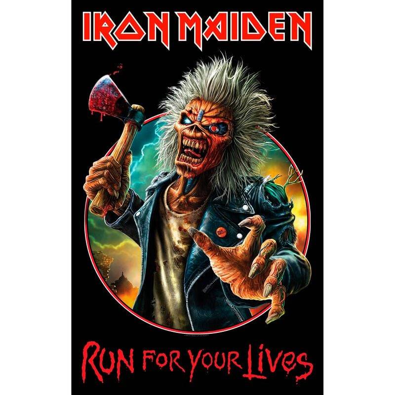 Iron Maiden Flagge - Run For Your Lives - multicolor  - Lizenziertes Merchandise! von Iron Maiden