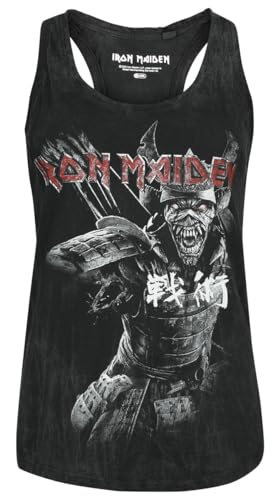 Iron Maiden Frauen Top anthrazit L 100% Baumwolle Band-Merch, Bands von Iron Maiden