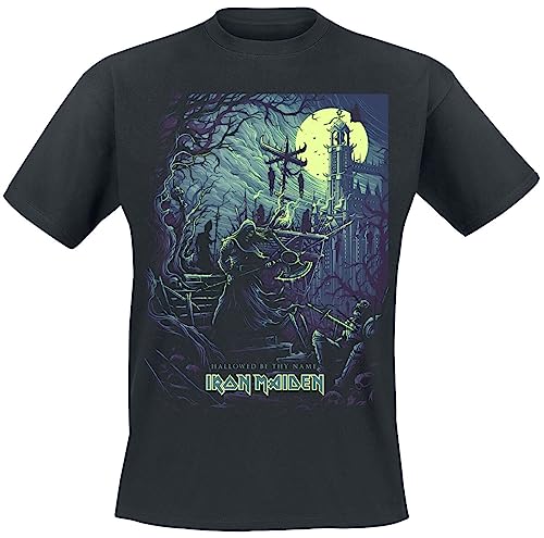 Iron Maiden Hallowed Be Thy Name Männer T-Shirt schwarz XL 100% Baumwolle Band-Merch, Bands von Iron Maiden