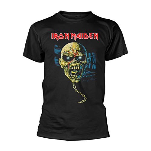 Iron Maiden Herren Piece of Mind Skull T-Shirt Schwarz (M) von Iron Maiden