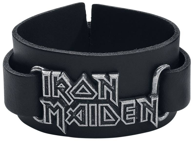 Iron Maiden Iron Maiden Logo Lederarmband schwarz Iron Maiden Iron Maiden Logo Lederarmband schwarz von Iron Maiden