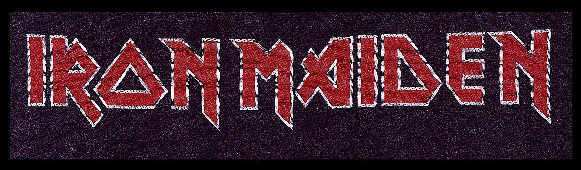 Iron Maiden Iron Maiden Logo Patch schwarz rot weiß von Iron Maiden