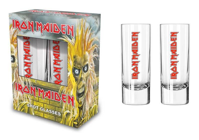 Iron Maiden Iron Maiden Schnapsglas-Set klar von Iron Maiden