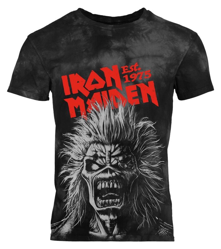 Iron Maiden Jumbo Scream Head T-Shirt schwarz grau in L von Iron Maiden