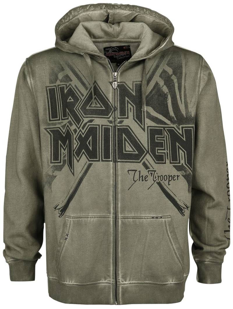 Iron Maiden Kapuzenjacke - EMP Signature Collection - S bis 5XL - für Männer - Größe L - oliv - EMP exklusives Merchandise! Iron Maiden Kapuzenjacke - EMP Signature Collection - S bis 5XL - für Männer - Größe L - oliv - EMP exklusives Merchandise! von Iron Maiden