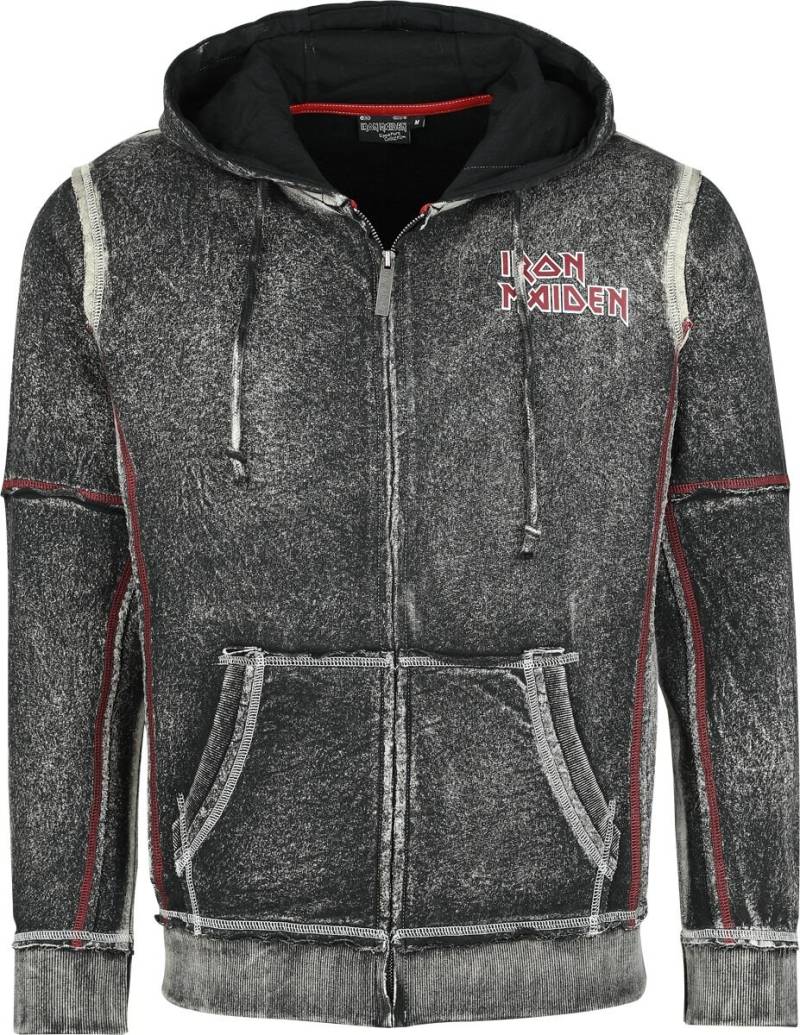 Iron Maiden Kapuzenjacke - EMP Signature Collection - S bis XXL - für Männer - Größe M - dunkelgrau  - EMP exklusives Merchandise! von Iron Maiden