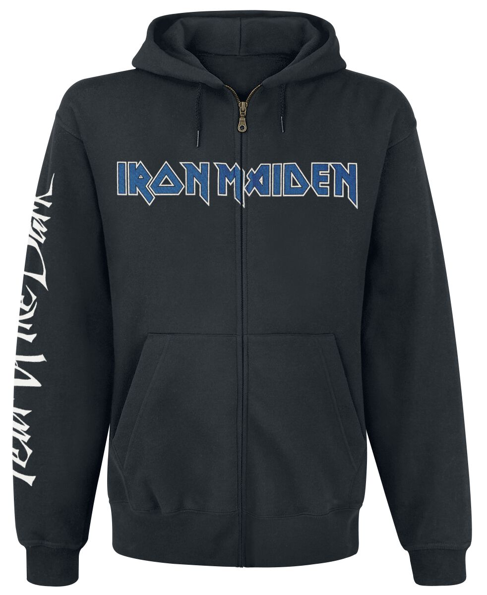Iron Maiden Kapuzenjacke - Fear Of The Dark - S bis XL - für Männer - Größe S - schwarz  - Lizenziertes Merchandise! von Iron Maiden