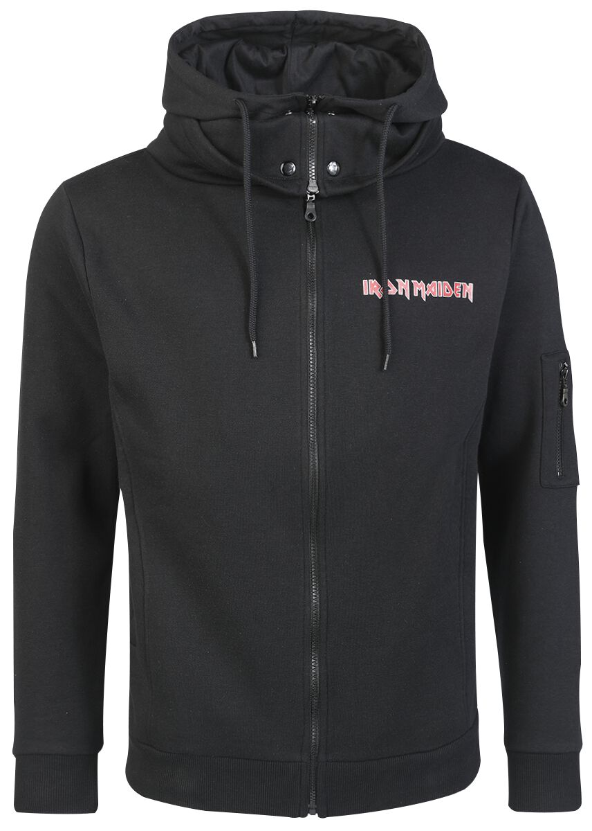 Iron Maiden Kapuzenjacke - Samurai - S bis XXL - für Männer - Größe M - schwarz  - EMP exklusives Merchandise! von Iron Maiden