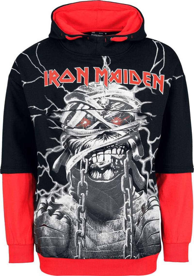 Iron Maiden Kapuzenpullover - EMP Signature Collection - S bis XXL - für Männer - Größe L - schwarz/rot  - EMP exklusives Merchandise! von Iron Maiden