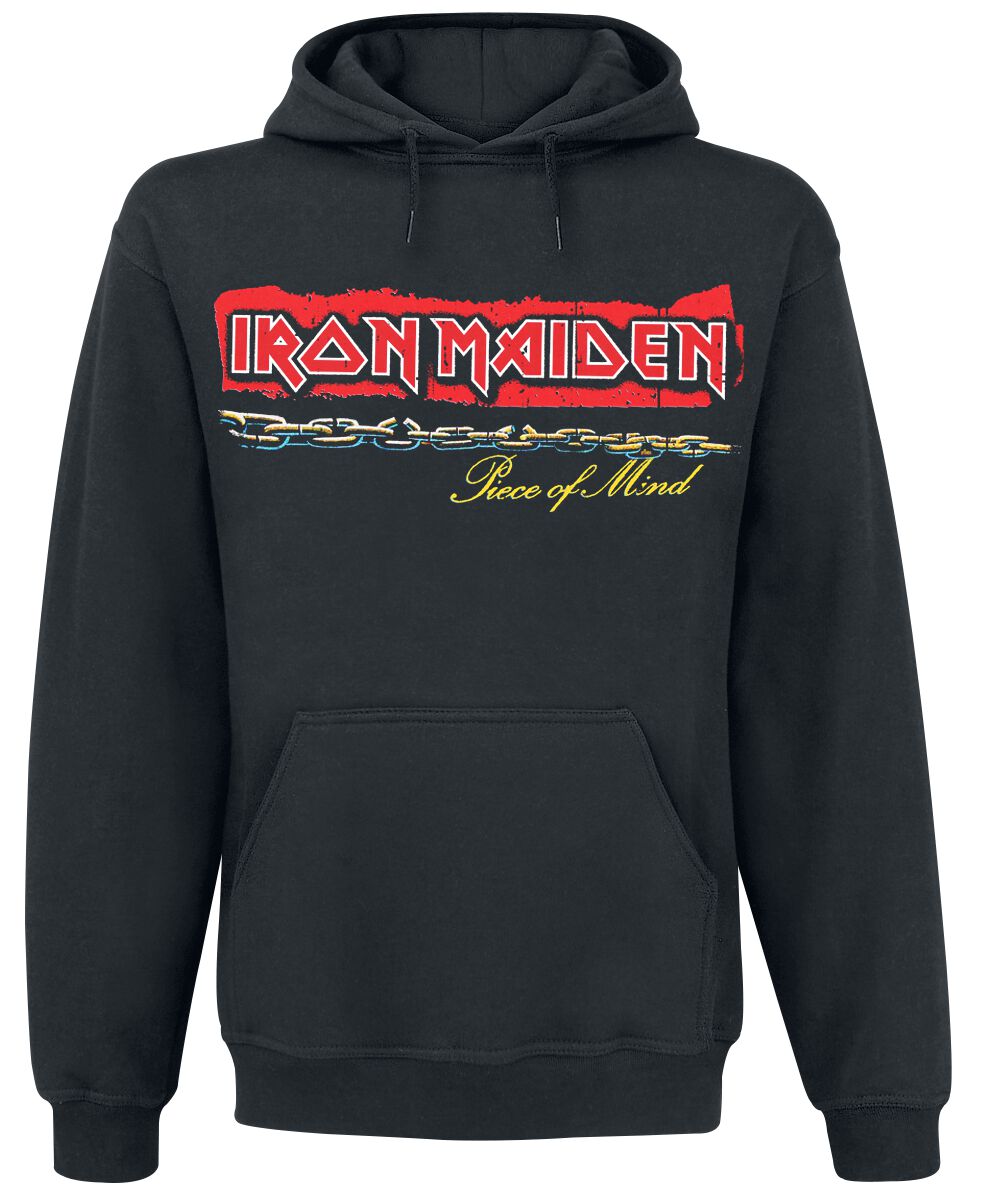 Iron Maiden Kapuzenpullover - POM Red Strip Logo Tracklist - S bis 5XL - für Männer - Größe 3XL - schwarz - Lizenziertes Merchandise! Iron Maiden Kapuzenpullover - POM Red Strip Logo Tracklist - S bis 5XL - für Männer - Größe 3XL - schwarz - Lizenziertes Merchandise! von Iron Maiden