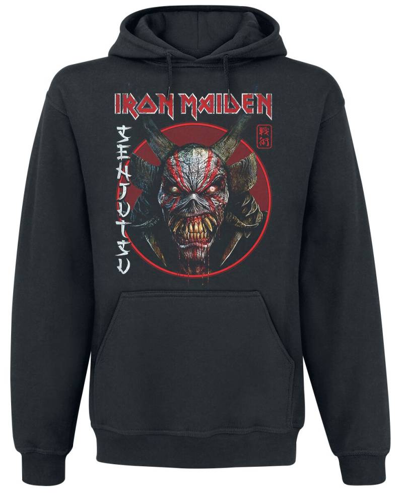 Iron Maiden Kapuzenpullover - Senjutsu Eddie Face Circle - S bis XXL - für Männer - Größe L - schwarz  - EMP exklusives Merchandise! von Iron Maiden