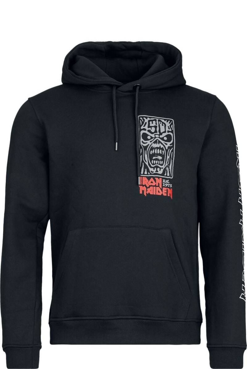 Iron Maiden Kapuzenpullover - Smoking Eddie - S bis XXL - für Männer - Größe L - schwarz  - EMP exklusives Merchandise! von Iron Maiden