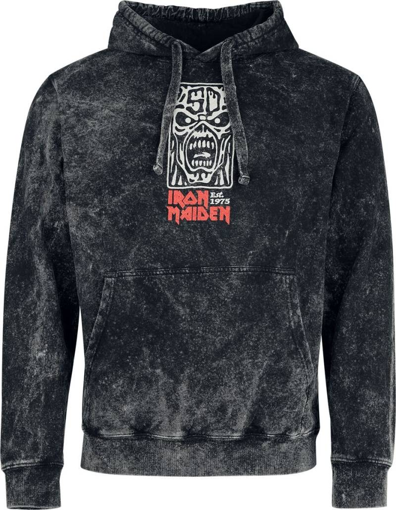 Iron Maiden Kapuzenpullover - Smoking Eddie - S bis XXL - für Männer - Größe XL - anthrazit  - EMP exklusives Merchandise! von Iron Maiden