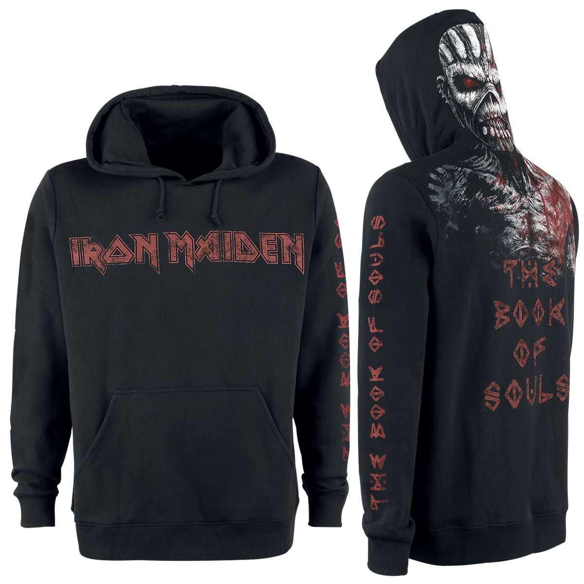 Iron Maiden Kapuzenpullover - The Book Of Souls Eddie - M bis 3XL - für Männer - Größe L - schwarz - EMP exklusives Merchandise! Iron Maiden Kapuzenpullover - The Book Of Souls Eddie - M bis 3XL - für Männer - Größe L - schwarz - EMP exklusives Merchandise! von Iron Maiden