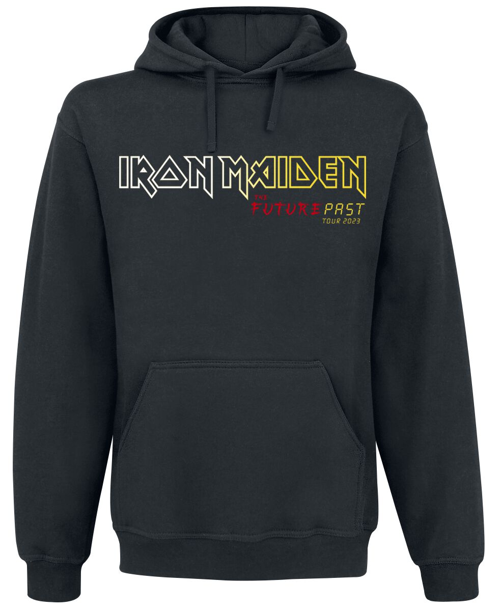 Iron Maiden Kapuzenpullover - The Future Past Tour Art 2023 Circle 2 - S bis XXL - für Männer - Größe S - schwarz  - Lizenziertes Merchandise! von Iron Maiden