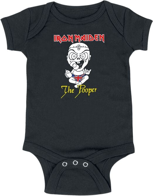 Iron Maiden Kids - The Pooper Body schwarz in 56/62 von Iron Maiden