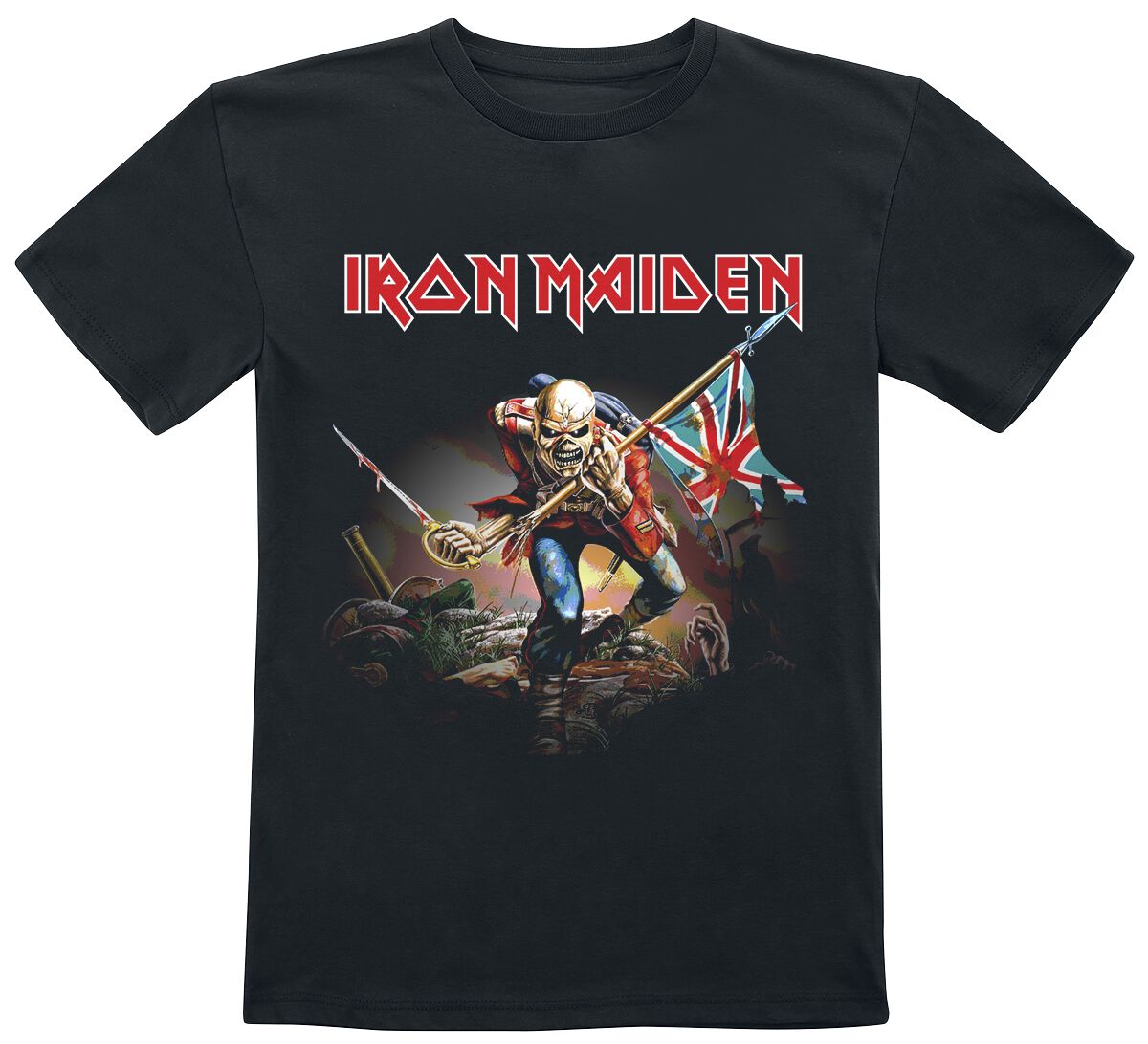 Iron Maiden Kids - Trooper T-Shirt schwarz in 164 von Iron Maiden