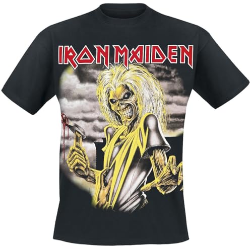 Iron Maiden Killers Männer T-Shirt schwarz 5XL 100% Baumwolle Band-Merch, Bands von Iron Maiden