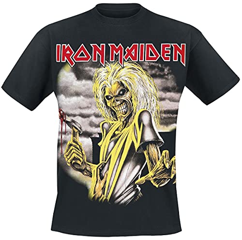 Iron Maiden Killers Männer T-Shirt schwarz XL 100% Baumwolle Band-Merch, Bands von Iron Maiden
