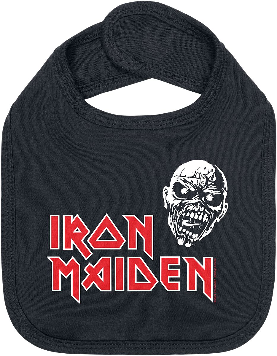 Iron Maiden Lätzchen - Metal-Kids - Piece of Mind - für Mädchen & Jungen - schwarz  - Lizenziertes Merchandise! von Iron Maiden
