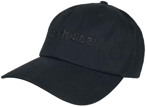 Iron Maiden Logo Männer Cap schwarz 100% Baumwolle Band-Merch, Bands, Geschenke, Weihnachten von Iron Maiden