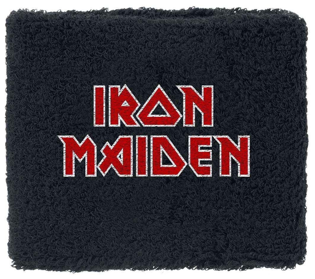 Iron Maiden Logo - Wristband Schweißband schwarz von Iron Maiden