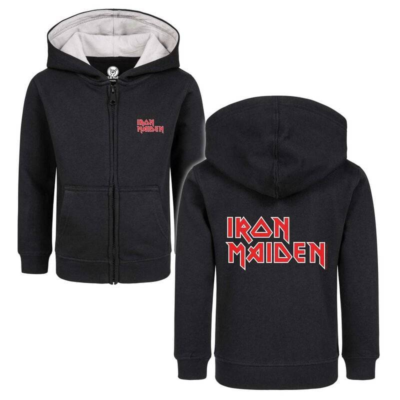 Iron Maiden Metal-Kids - Logo Kinder-Kapuzenjacke schwarz in 92 von Iron Maiden