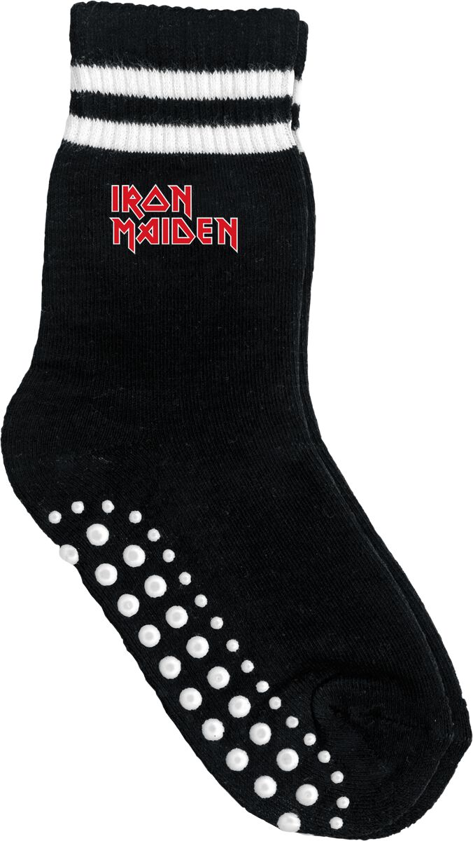 Iron Maiden Metal-Kids - Logo Socken schwarz in EU 15-18 von Iron Maiden