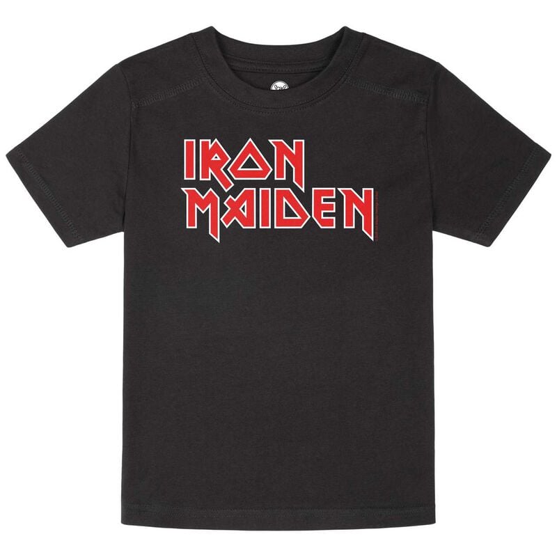 Iron Maiden Metal-Kids - Logo T-Shirt schwarz in 116 von Iron Maiden