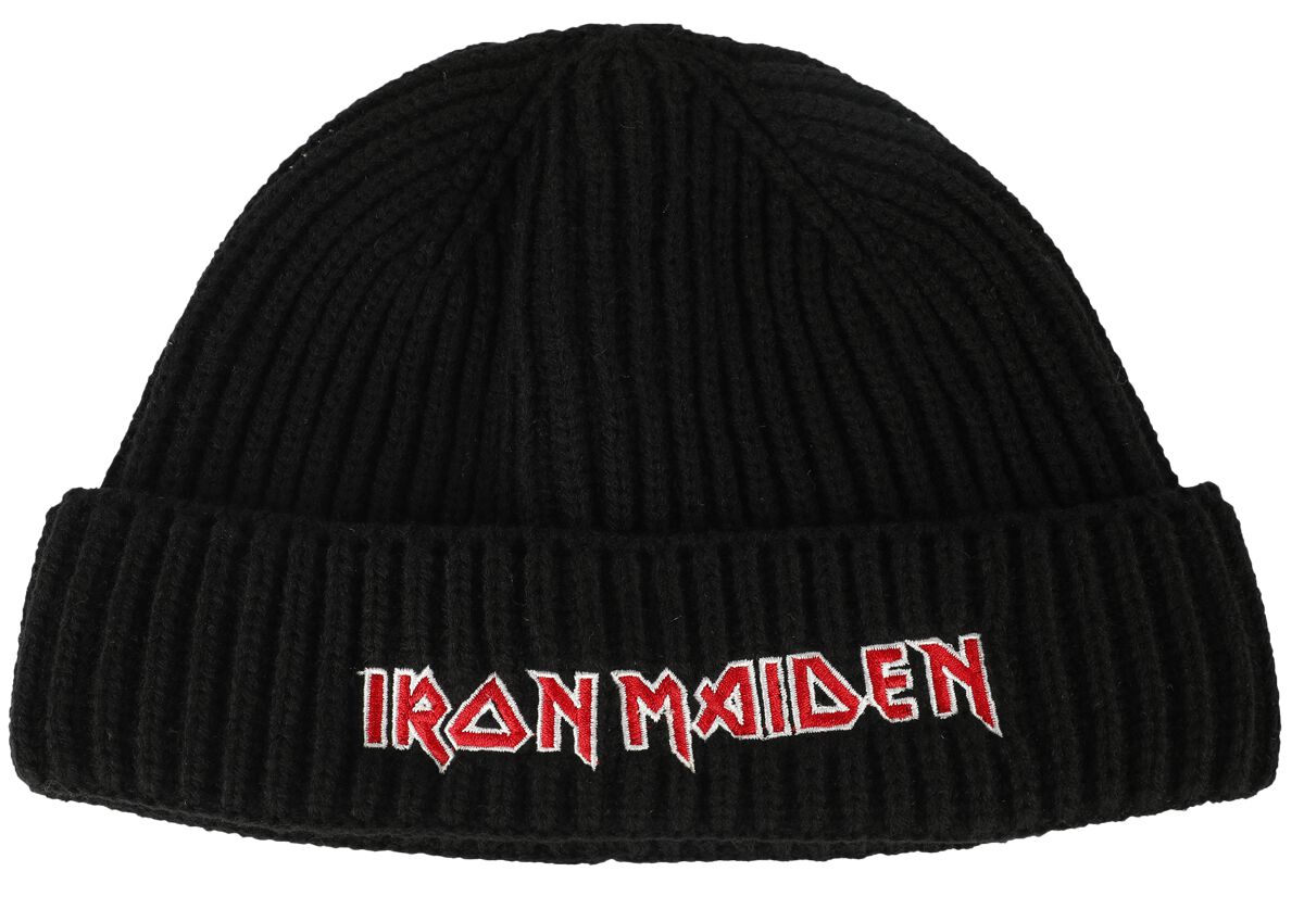 Iron Maiden Mütze - Logo - schwarz  - EMP exklusives Merchandise! von Iron Maiden